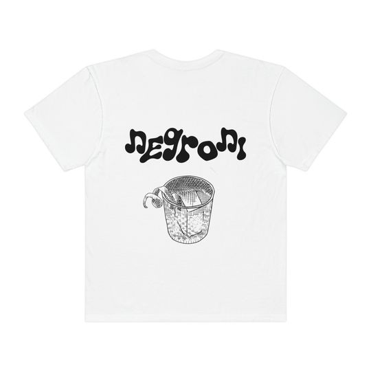 NEGRONI T-shirt | Classic Cocktail Double-sided T Shirt