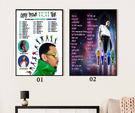 Chris Brown 11 11 Tour 2024 Tour Poster