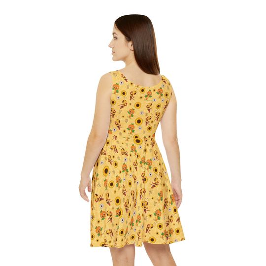 Spike The Bee and Orange Bird Women's Skater Dress