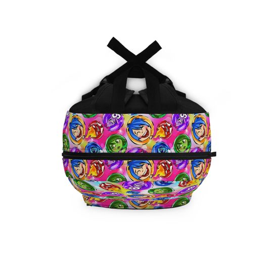 Inside Out Pixar Inspired - Backpack with Multiple Pockets