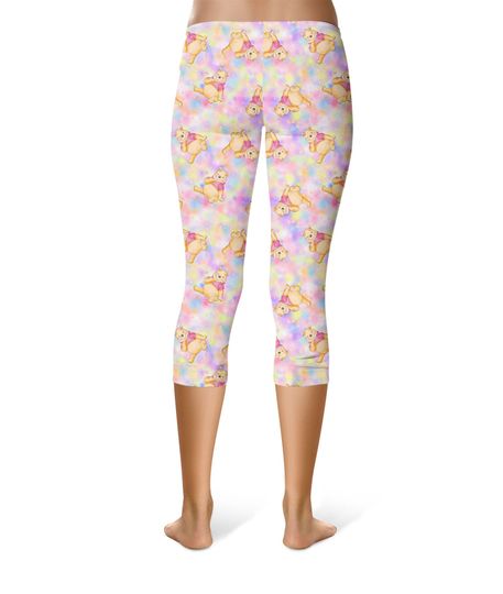 Watercolor Pooh Bear - Theme Park Inspired Leggings