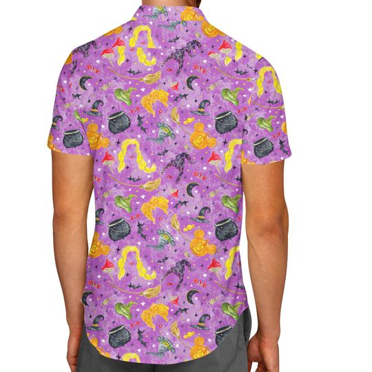 Hocus Pocus Mouse Ears - Theme Park Inspired Disney Hawaiian Shirt