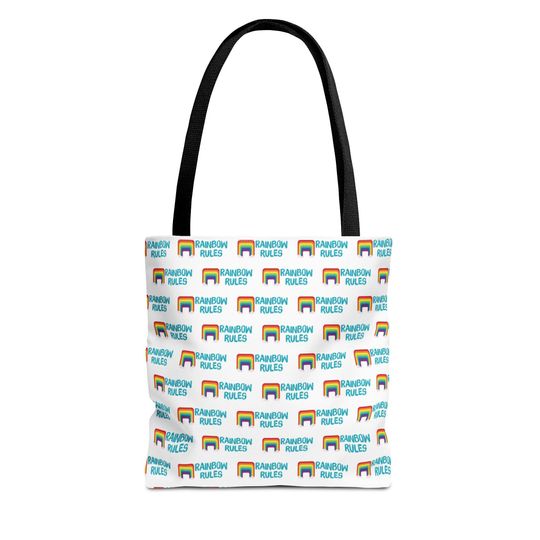Rainbow Rules Tote Bag