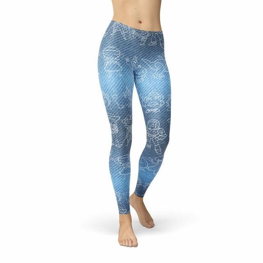 Winter Leggings - Toy Story Line Drawings