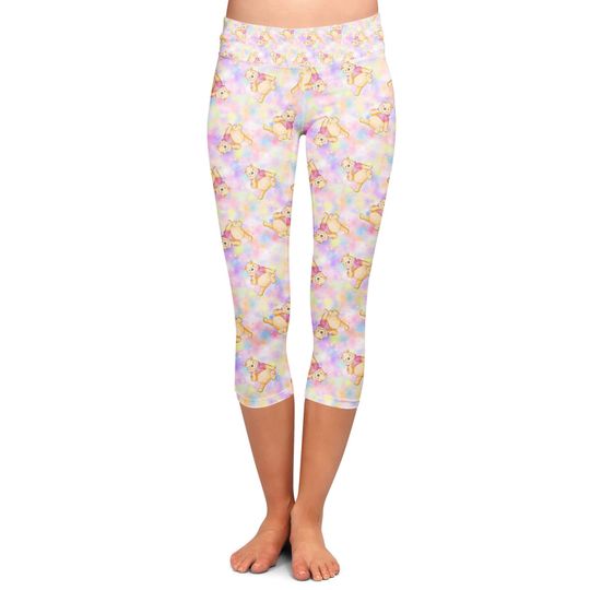 Watercolor Pooh Bear - Theme Park Inspired Leggings