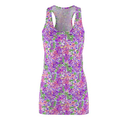 Bright Tropical Splash - Mickey & Friends - Women's Racerback Dress