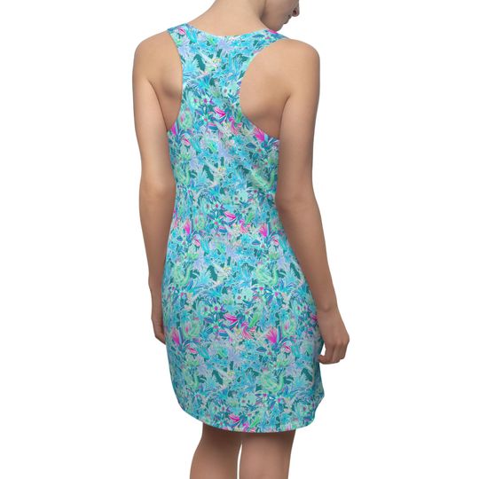 Bright Floral Flight - Peter Pan - Women's Racerback Dress