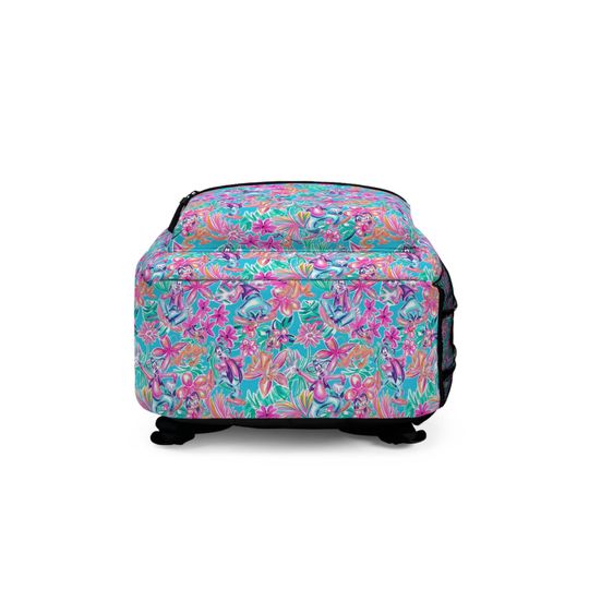 Tropical Bloom Goofy & Pluto Backpack