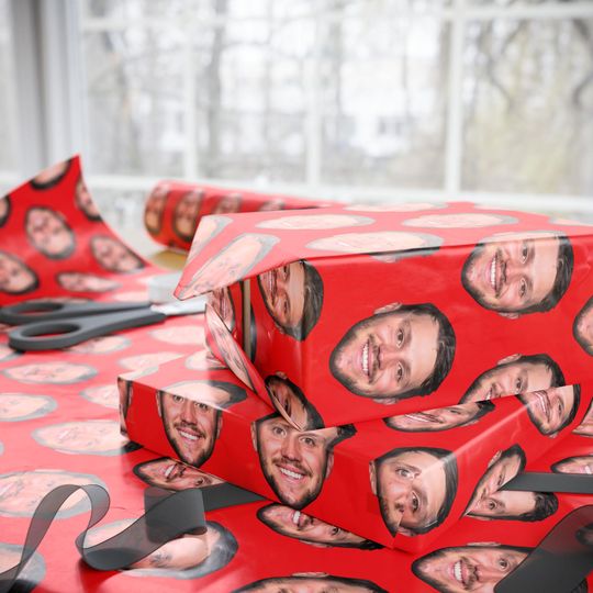 Josh Allen Buffalo Bills Red Fun Wrapping Paper