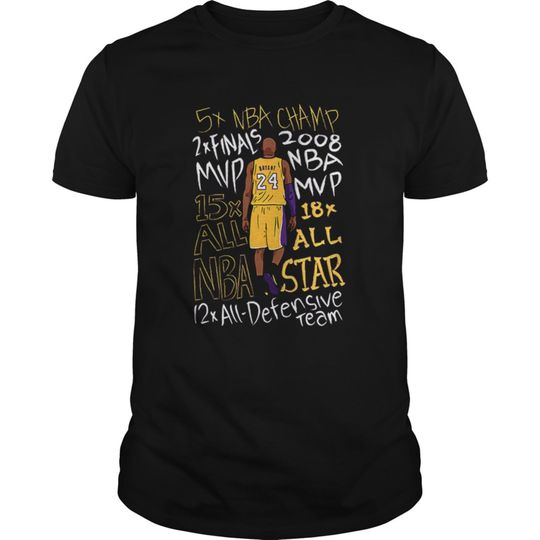 Nba star kobe bryant shirt