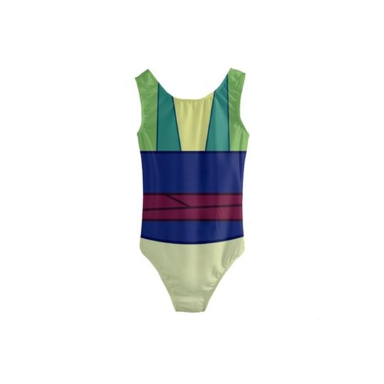 Kid's Mulan (Green) Inspired One Piece Swimsuit