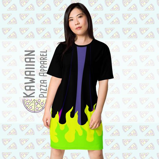 Women's Maleficent Inspired T-shirt dress