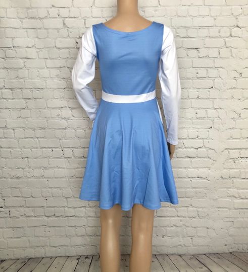 Town Belle  Inspired Long Sleeve Skater Dress