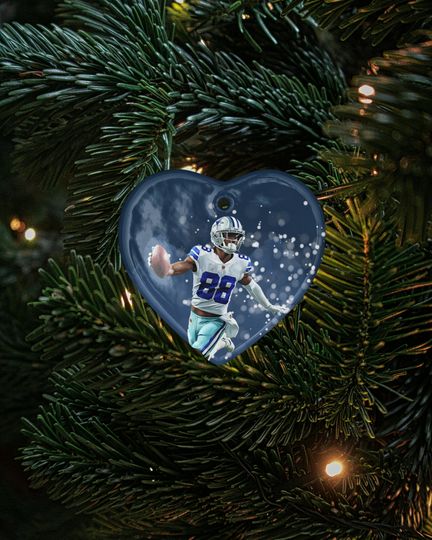 CeeDee Lamb Star Player - Dallas Ball Fans Christmas Ceramic Ornament Xmas Gift