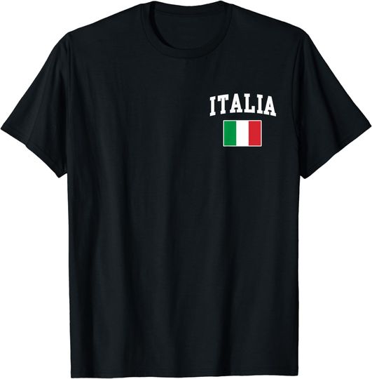 Discover Italia Flag Tee, Italy Italian Italiano Family Country T-Shirt