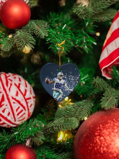 CeeDee Lamb Star Player - Dallas Ball Fans Christmas Ceramic Ornament Xmas Gift