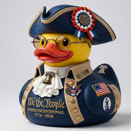American Independence 250th Anniversary Rubber Duck