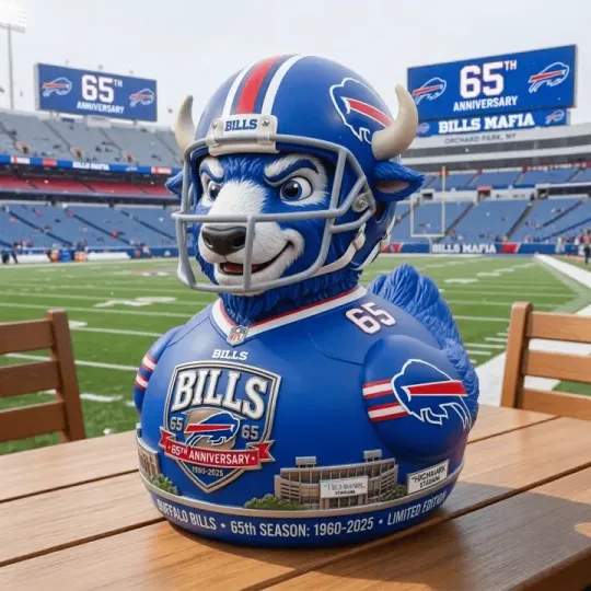 Buffalo Bills 65th Anniversary Rubber Duck