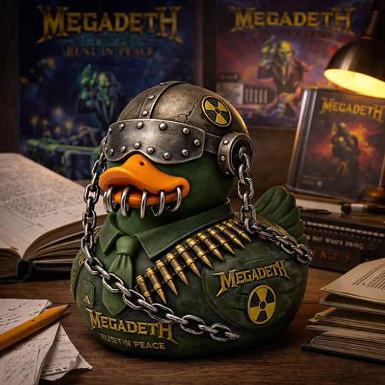 Megadeth Rust in Peace Anniversary Rubber Duck