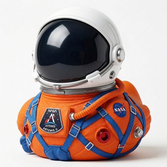 NASA Artemis II Astronaut Rubber Duck