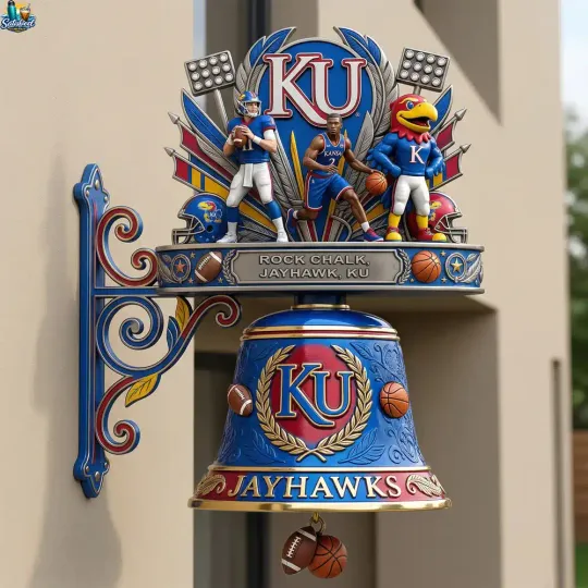 Kansas Jayhawks Premium Wall Bell