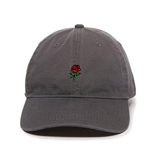 Rose Baseball Cap Embroidered Adjustable Dad Hat