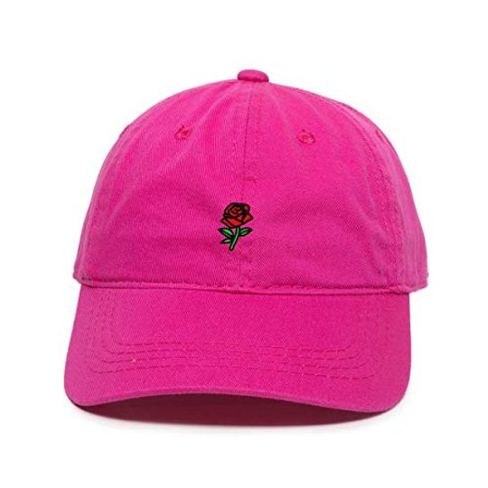Rose Baseball Cap Embroidered Adjustable Dad Hat