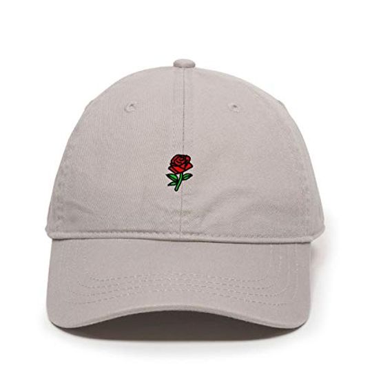 Rose Baseball Cap Embroidered Adjustable Dad Hat