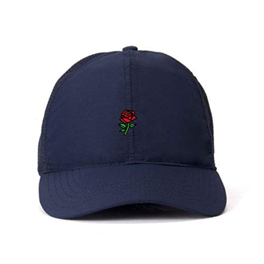 Rose Baseball Cap Embroidered Adjustable Dad Hat