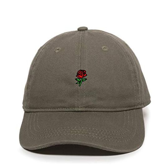 Rose Baseball Cap Embroidered Adjustable Dad Hat