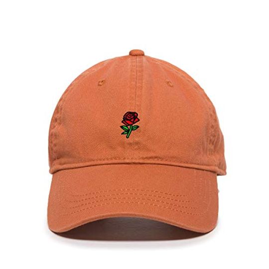 Rose Baseball Cap Embroidered Adjustable Dad Hat