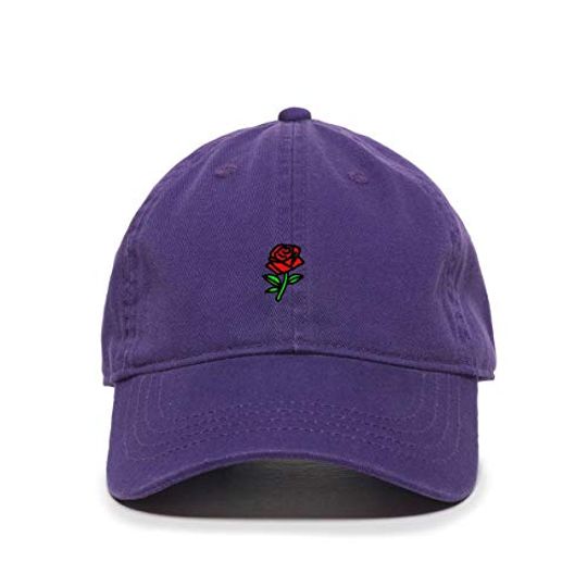 Rose Baseball Cap Embroidered Adjustable Dad Hat