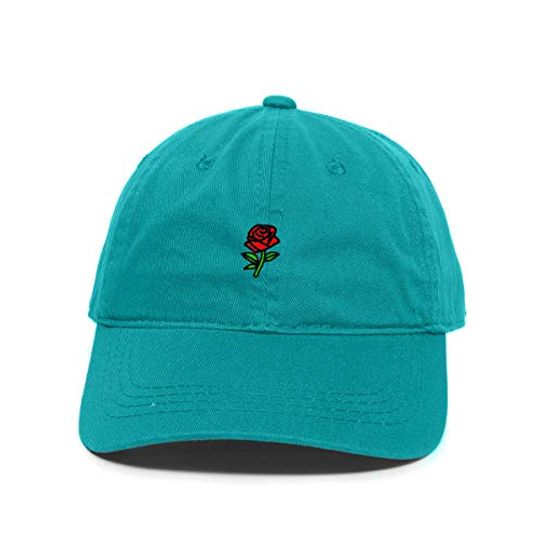 Rose Baseball Cap Embroidered Adjustable Dad Hat