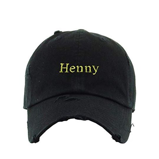 Henny Vintage Baseball Cap Embroidered Adjustable Distressed Dad Hat
