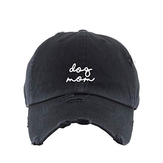 Dog Mom Vintage Baseball Cap Embroidered Adjustable Distressed Dad Hat
