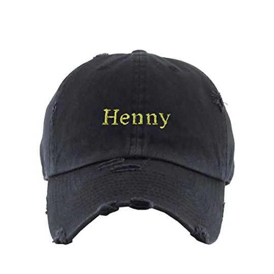 Henny Vintage Baseball Cap Embroidered Adjustable Distressed Dad Hat