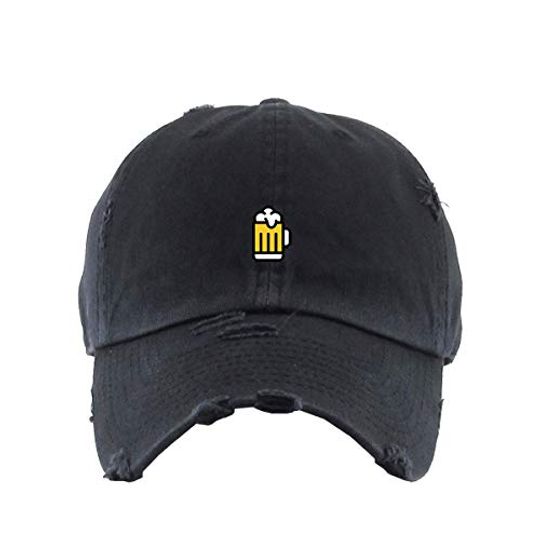 Beer Vintage Baseball Cap Embroidered Adjustable Distressed Dad Hat