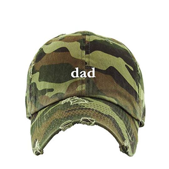 Dad Vintage Baseball Cap Embroidered Adjustable Distressed Dad Hat