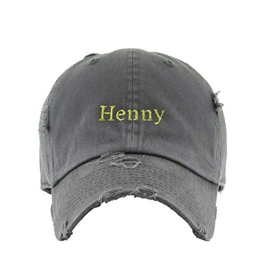Henny Vintage Baseball Cap Embroidered Adjustable Distressed Dad Hat