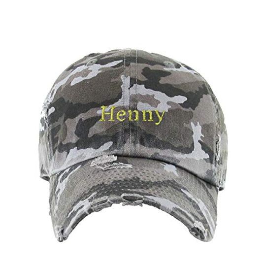 Henny Vintage Baseball Cap Embroidered Adjustable Distressed Dad Hat