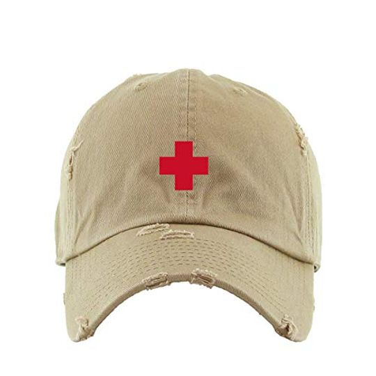 Lifeguard Vintage Baseball Cap Embroidered Adjustable Distressed Dad Hat