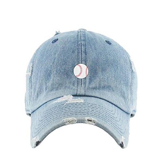 Baseball Vintage Baseball Cap Embroidered Adjustable Distressed Dad Hat