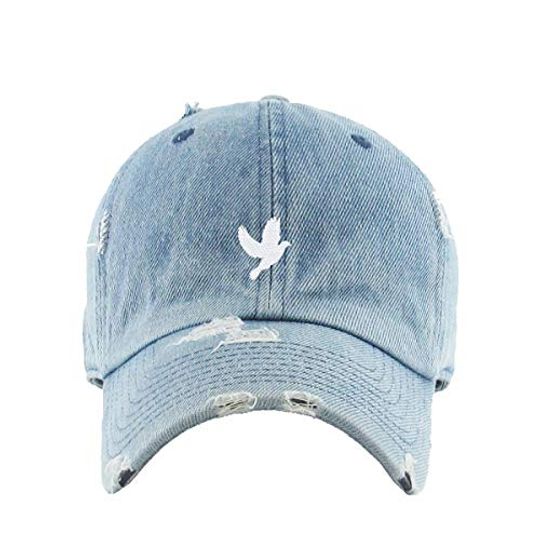Dove Vintage Baseball Cap Embroidered Adjustable Distressed Dad Hat
