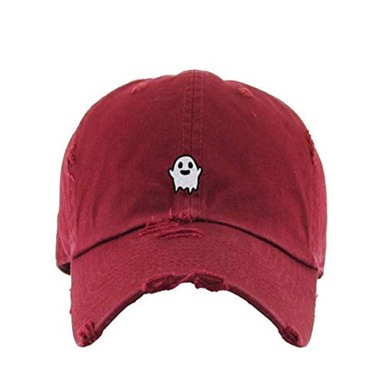 Ghost Vintage Baseball Cap Embroidered  Adjustable Distressed Dad Hat