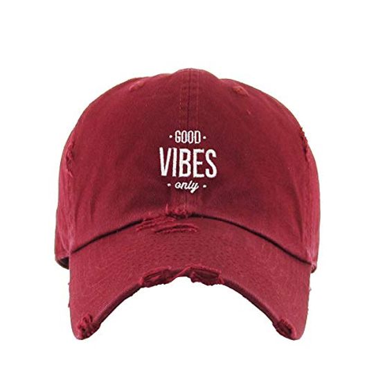 Good V Only Vintage Baseball Cap Embroidered Adjustable Distressed Dad Hat