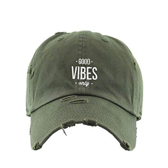 Good V Only Vintage Baseball Cap Embroidered Adjustable Distressed Dad Hat