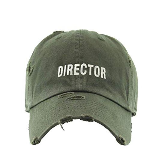 Director Vintage Baseball Cap Embroidered Adjustable Distressed Dad Hat