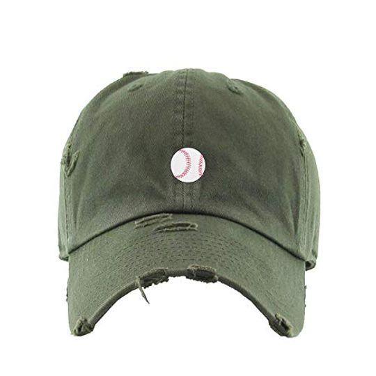 Baseball Vintage Baseball Cap Embroidered Adjustable Distressed Dad Hat