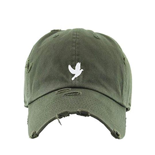 Dove Vintage Baseball Cap Embroidered Adjustable Distressed Dad Hat