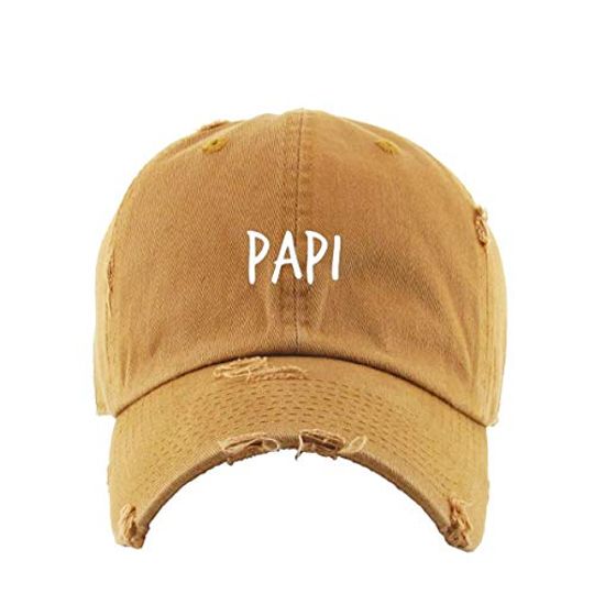Papi Vintage Baseball Cap Embroidered Adjustable Distressed Dad Hat